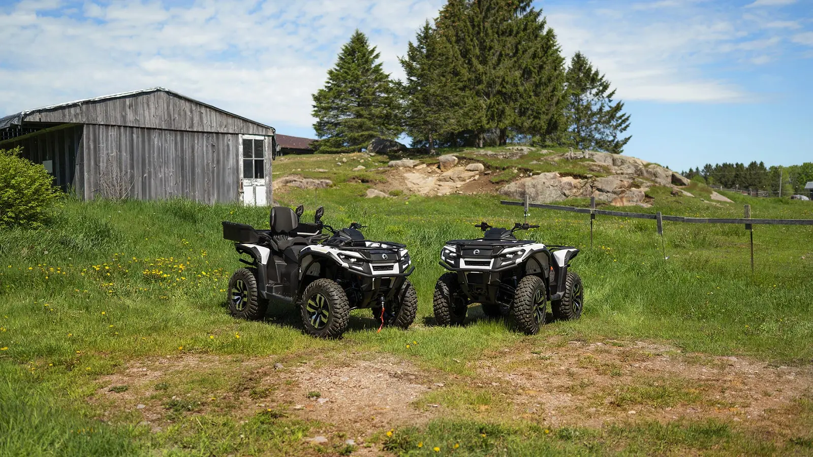 Can-Am Outlander Electric i terrängen