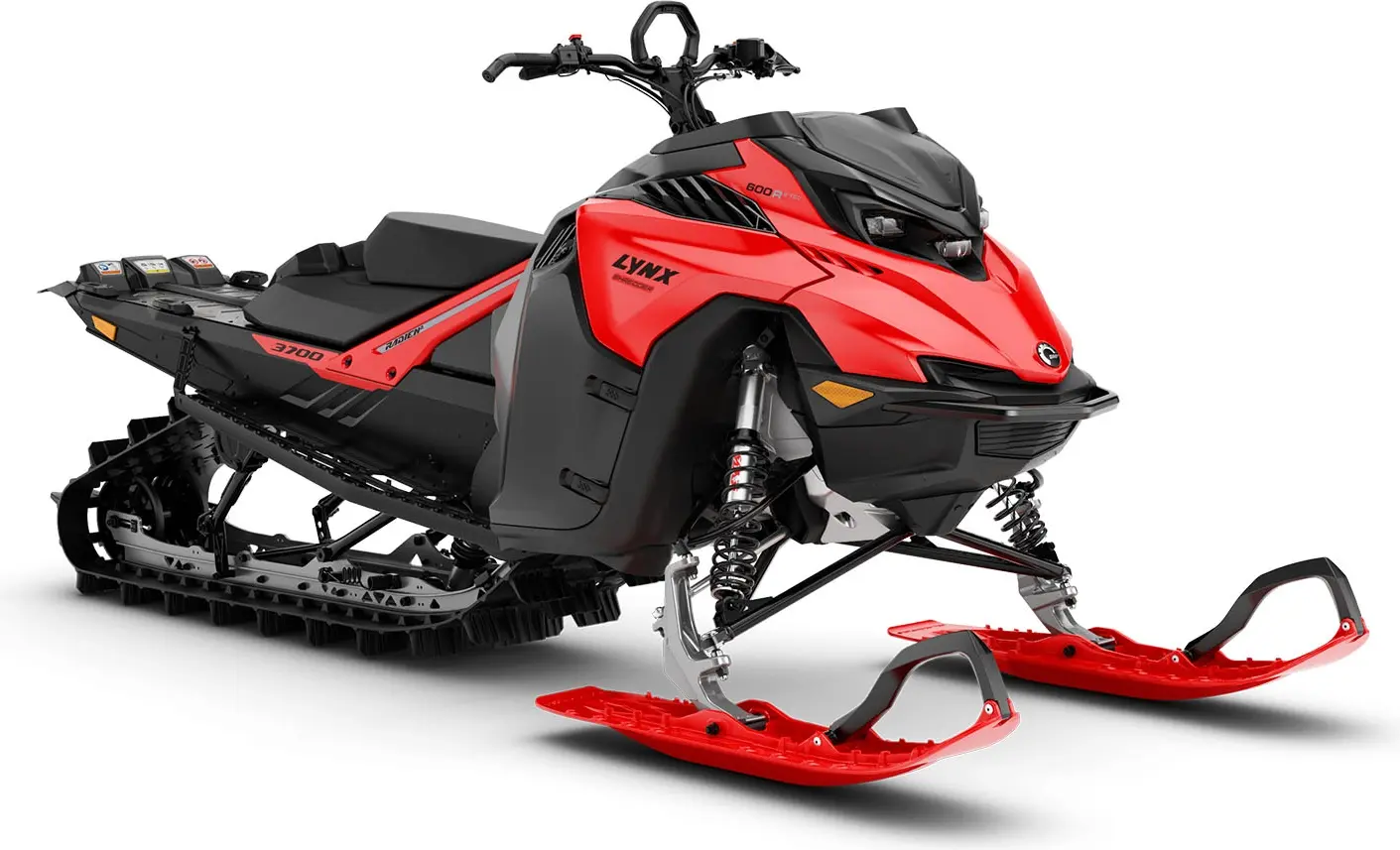 Lynx Shredder 3900 600R E-TEC 2025 i snön